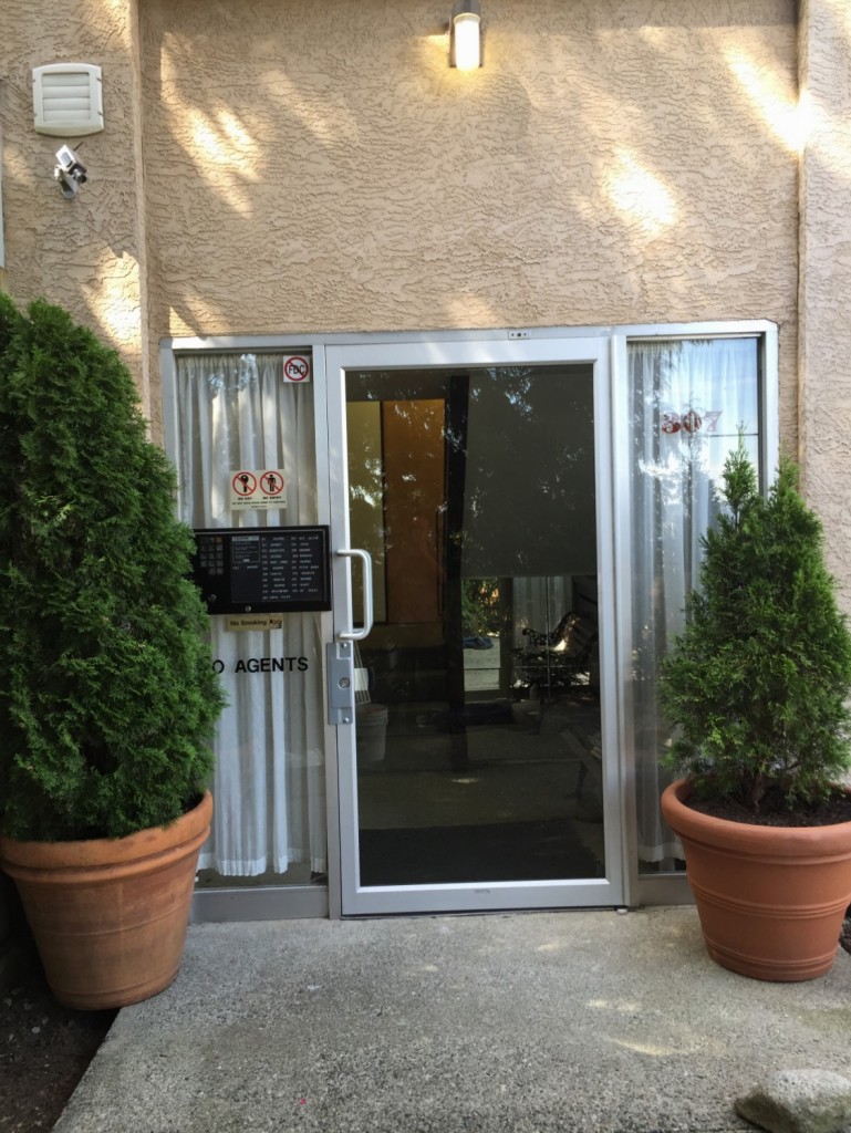 apartment aluminum glass swing door