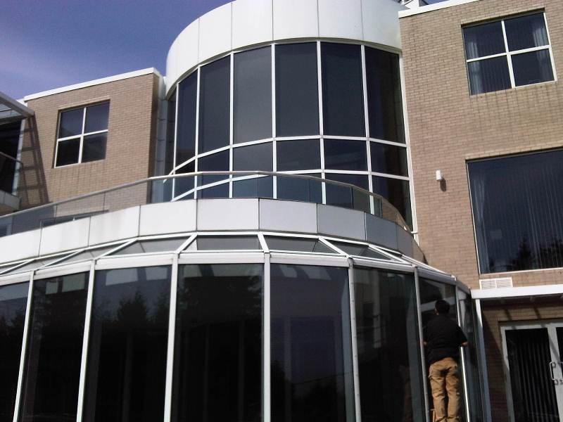 Replaced broken glass on custom built home with architectural glass windows.