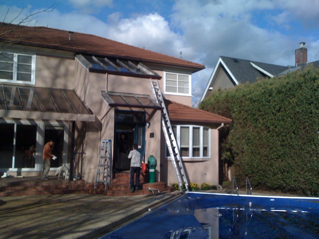 Professional skylight repair and leak repair service for a residential home in Coquitlam, BC
