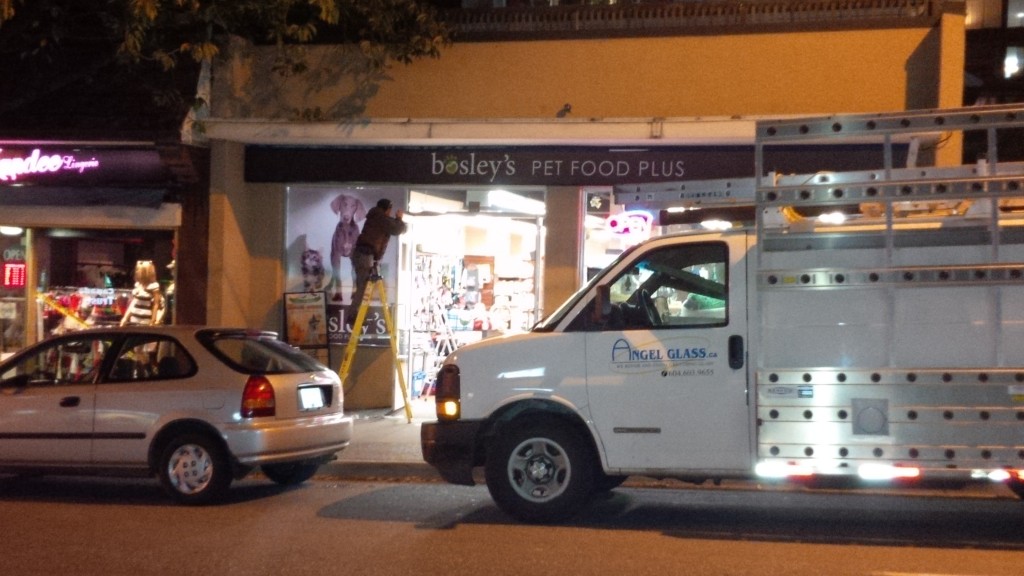 Commercial storefront door repair. Replacement door parts, door hinges, door pivots replaced that was causing door to not lock and latch properly.