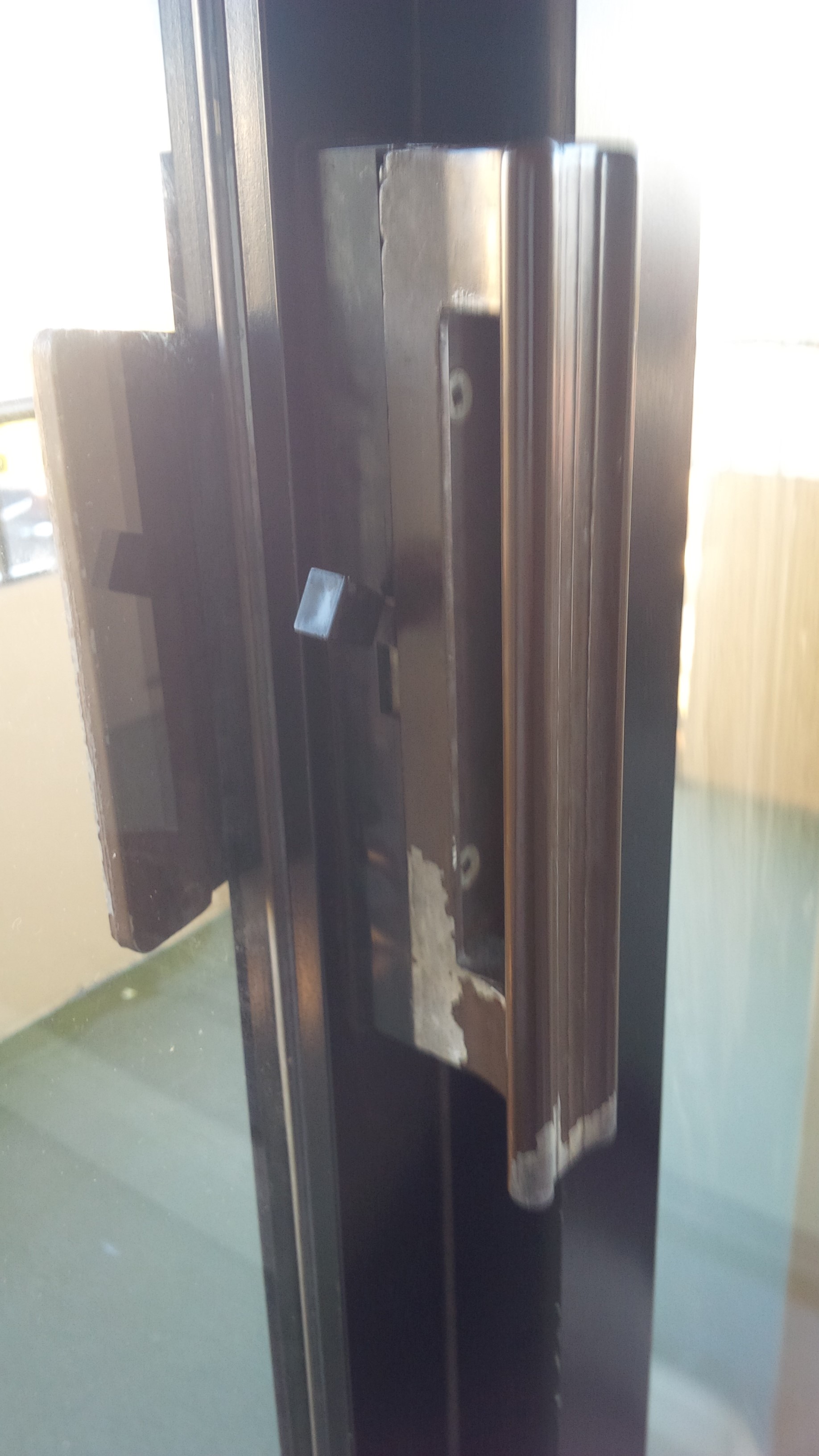 Sliding glass door hardware handles replacement.