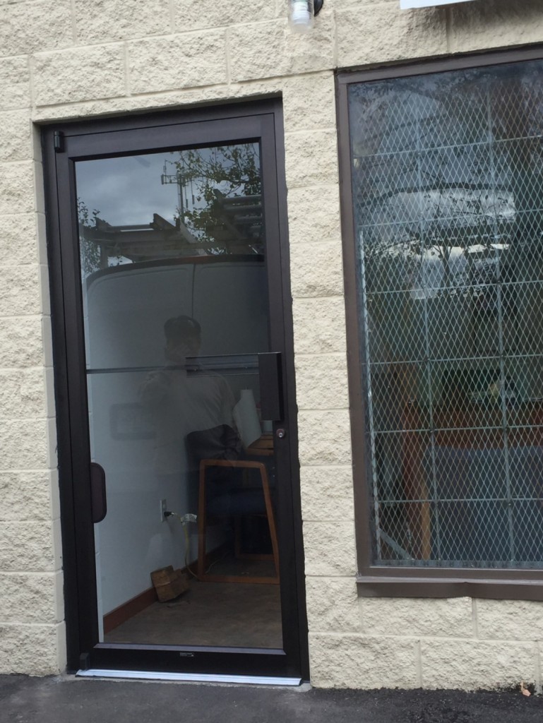 Office aluminum glass swing door supply and installation