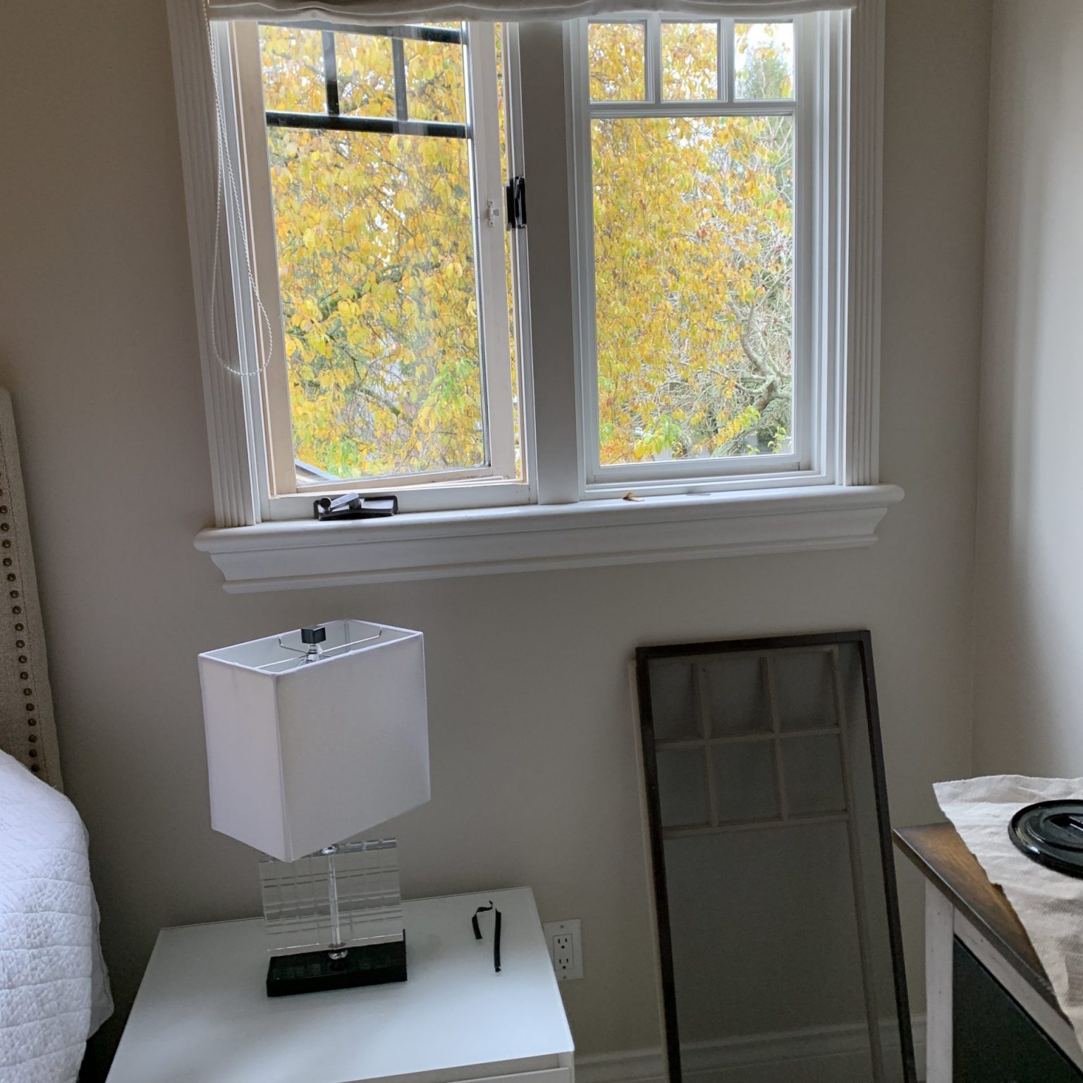 glass replacement + hinge replacement + sill flashing (added new cedar wood window framing to replace all old windows rotted wood frames/cut/router + prime + paint)